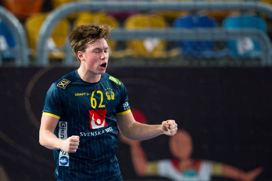 Valter Chrinz of Sweden celebrates