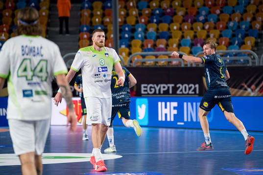 Max Darj of Sweden celebrates