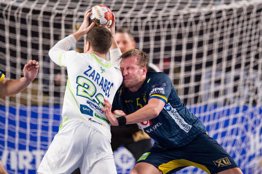 Max Darj of Sweden and Miha Zarabec of Slovenia