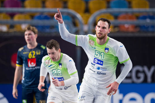 Borut Mackovsek of Slovenia celebrates