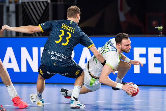 Lukas Sandell of Sweden and Borut Mackovsek of Slovenia