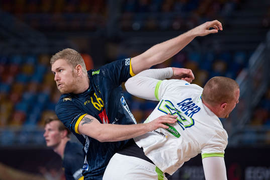 Anton Lindskog of Sweden and Matej Gaber of Slovenia