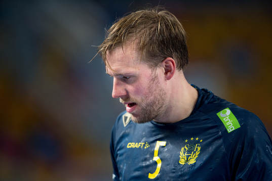 Max Darj of Sweden looks dejected