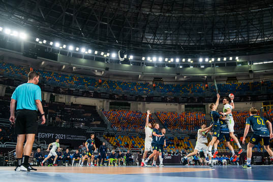 Lukas Sandell of Sweden and Borut Mackovsek of Slovenia