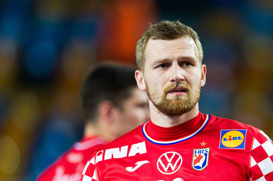 David Mandic of Croatia looks dejected