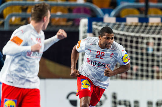 Mads Larsen Mensah of Denmark