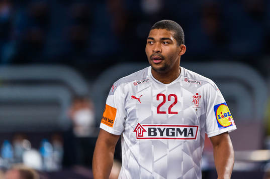 Mads Larsen Mensah of Denmark