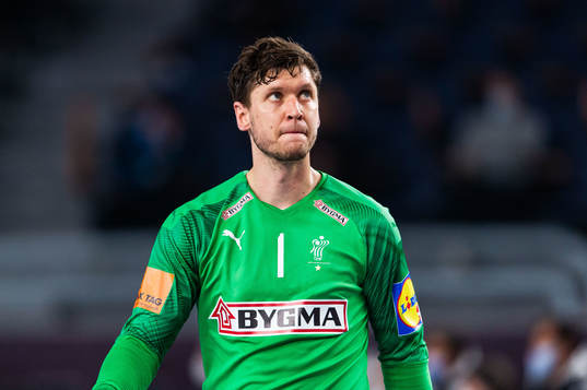 Goalkeeper Niklas Landin Jacobsen of Denmark