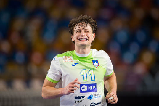 Jure Dolenec of Slovenia reacts
