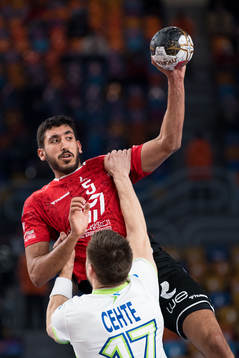 Yahia Omar of Egypt and Nejc Cehte of Slovenia