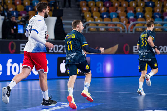 Daniel Pettersson of Sweden celebrates
