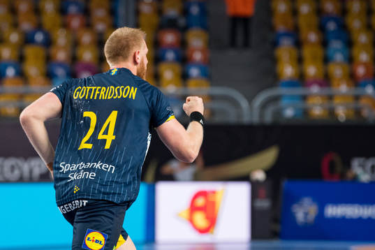 Jim Gottfridsson of Sweden celebrates