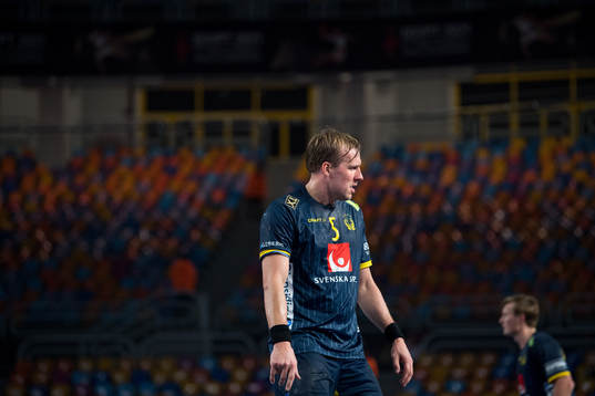 Max Darj of Sweden looks dejected