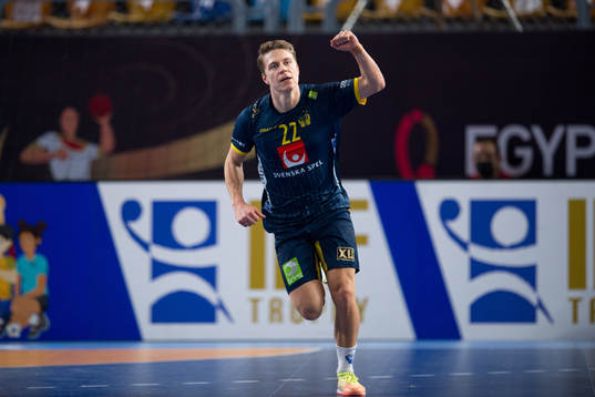 Lucas Pellas of Sweden celebrates