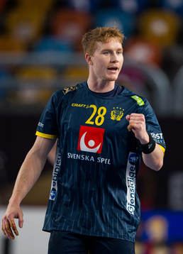 Jonathan Edvardsson of Sweden celebrates