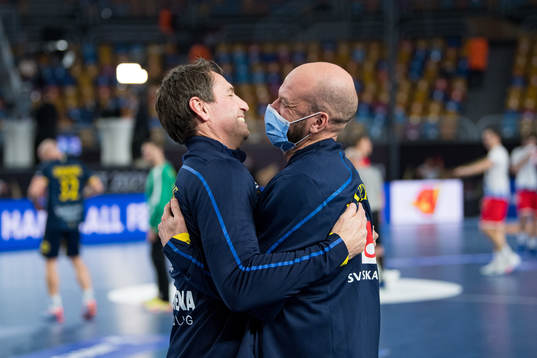 Glenn Solberg, head coach and Medical Doctor Daniel Jerrhag