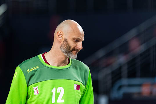 Goalkeeper Danijel Saric of Qatar