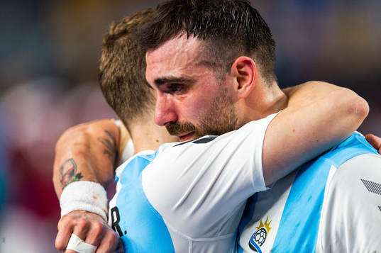 Lucas Dario Moscariello of Argentina looks dejected