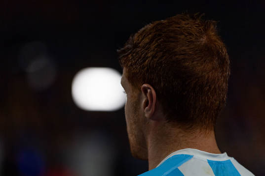 Pablo Vainstein of Argentina enters the arena
