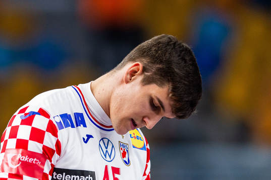 Halil Jaganjac of Croatia looks dejected