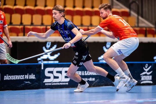 Helsingborgs Linus Malmström och Höllvikens Lukas Eldholm