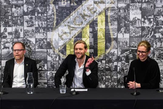Ordförande Anders Billström, Marcus Jodin, klubbchef, och