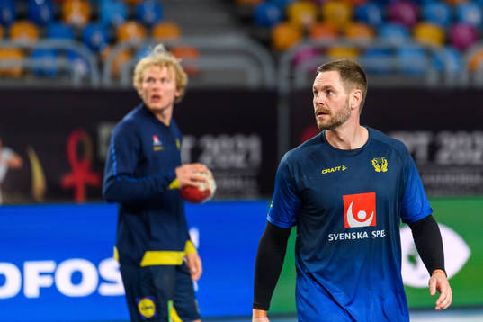 Goalkeeper Andreas Palicka of Sweden