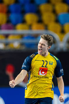 Lucas Pellas of Sweden celebrates