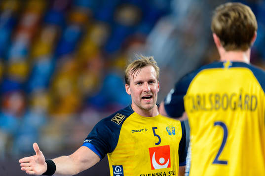 Max Darj of Sweden celebrates