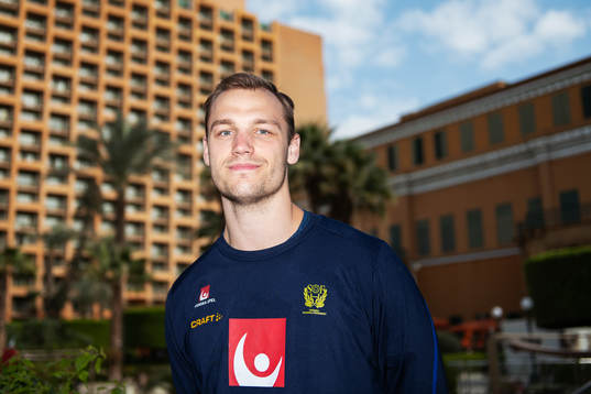 Lukas Sandell poses for a portrait