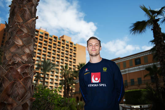 Lukas Sandell poses for a portrait