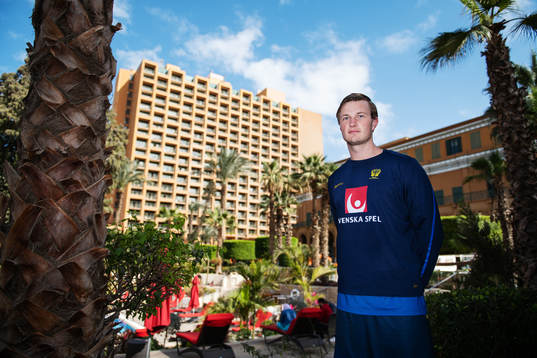 Jonathan Carlsbogård poses for a portrait