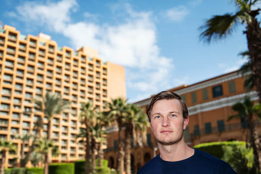 Jonathan Carlsbogård poses for a portrait