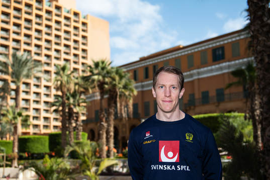 Goalkeeper Mikael Aggefors poses for a portrait