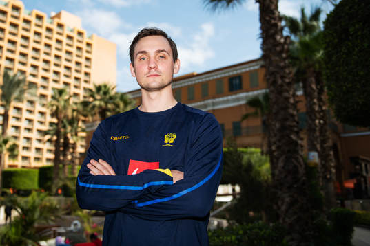 Hampus Wanne poses for a portrait