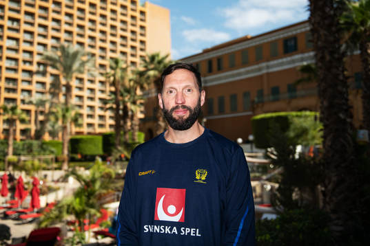 Tobias Karlsson, team manager, poses for a portrait