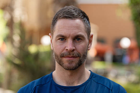 Goalkeeper Andreas Palicka poses for a portrait