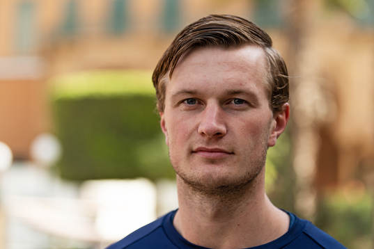 Jonathan Carlsbogård poses for a portrait