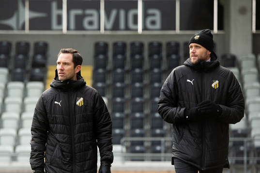 Sportchef Martin Ericsson och klubbchef Marcus Jodin