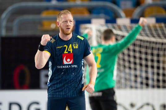Jim Gottfridsson of Sweden celebrates