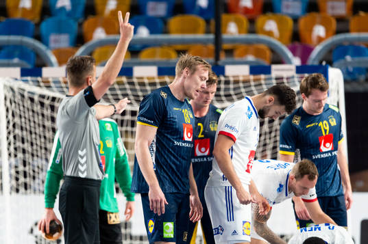 Fredric Pettersson of Sweden gets two minutes suspension