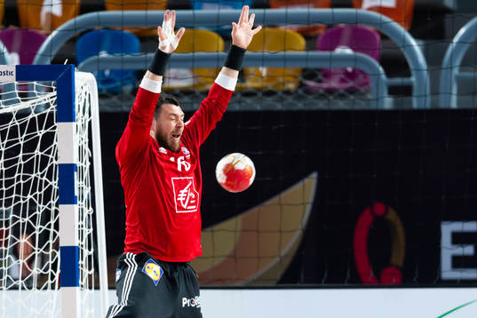 Goalkeeper Yann Genty of France