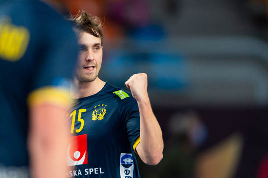 Hampus Wanne of Sweden celebrates