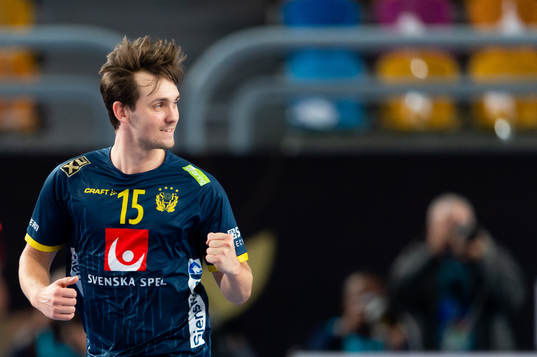 Hampus Wanne of Sweden celebrates