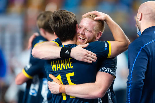 Jim Gottfridsson of Sweden celebrates