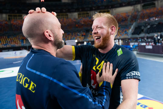 Jim Gottfridsson of Sweden celebrates