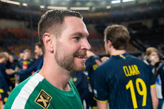 Goalkeeper Andreas Palicka of Sweden