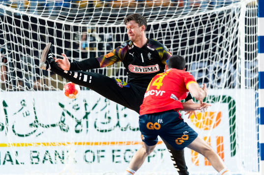 Goalkeeper Niklas Landin Jacobsen of Denmark