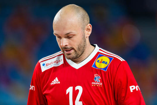 Goalkeeper Vincent Gerard of France looks dejected