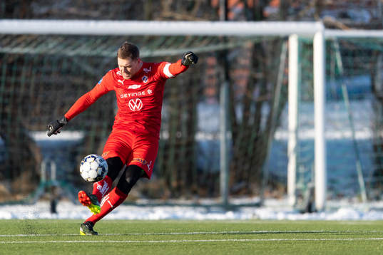 Halmstads målvakt Malkolm Nilsson Säfqvist